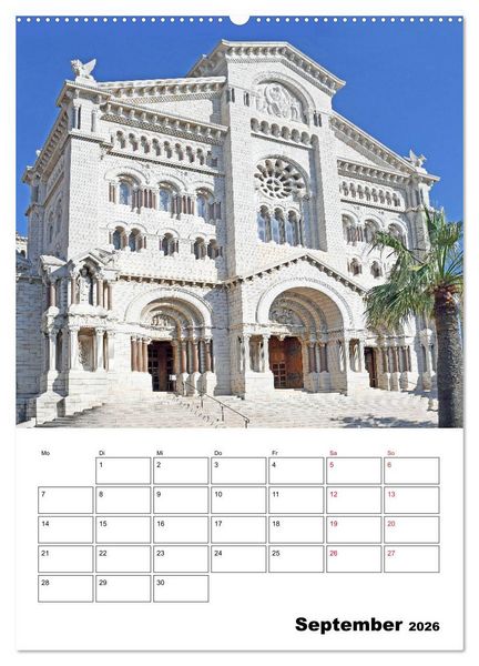 Produktbild: Monaco - F&uuml;rstentum an der C&ocirc;te d'Azur (Wandkalender 2026 DIN A2 hoch), CALVENDO Monatskalender
