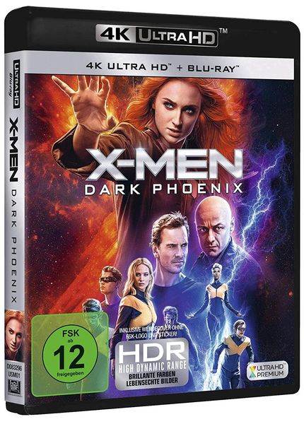 Produktbild: X-Men - Dark Phoenix (4K Ultra HD) (+ Blu-ray 2D)