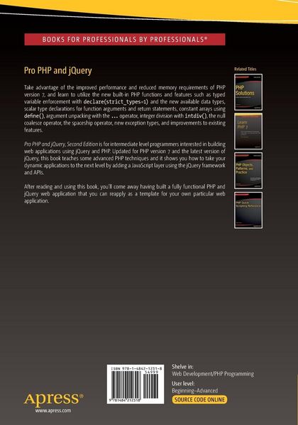 Produktbild: Pro PHP and jQuery