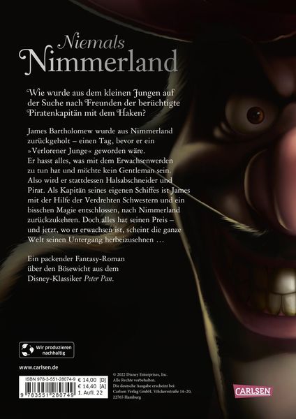 Disney. Villains 9: Niemals Nimmerland