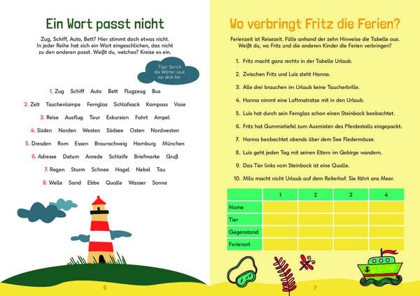 Produktbild: Mein megacooles R&auml;tselbuch - Lesen | Schreiben | Spa&szlig; mit W&ouml;rtern - ab 8 Jahren - Band 1