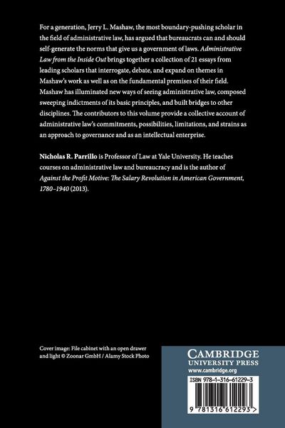 Produktbild: Administrative Law from the Inside Out