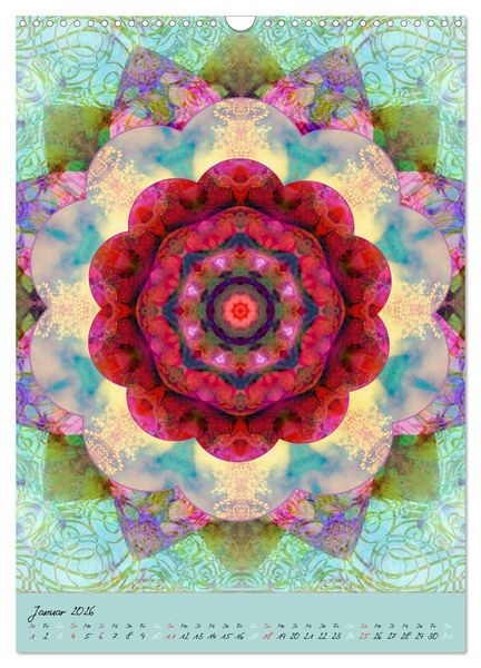 Produktbild: FLORALE MANDALAS (Wandkalender 2026 DIN A3 hoch), CALVENDO Monatskalender
