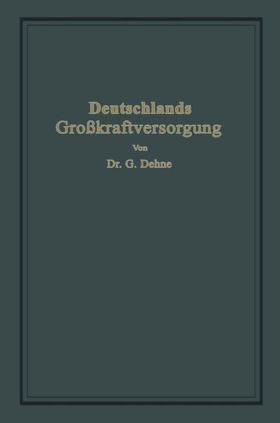 Produktbild: Deutschlands Gro&szlig;kraftversorgung