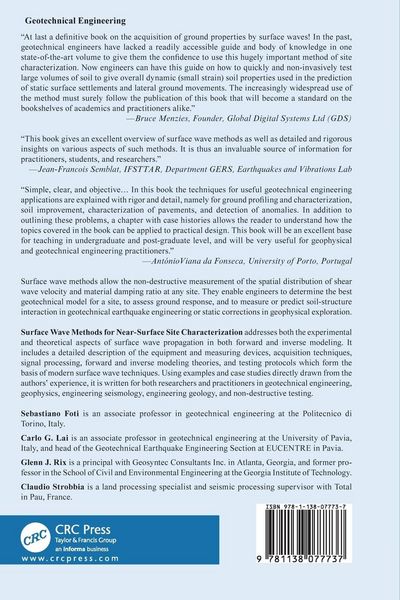 Produktbild: Surface Wave Methods for Near-Surface Site Characterization