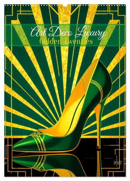 Produktbild: Art Deco Luxury &ndash; Golden Twenties (Wandkalender 2027 DIN A2 hoch), CALVENDO Monatskalender