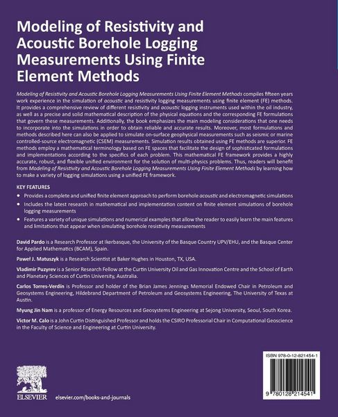 Produktbild: Modeling of Resistivity and Acoustic Borehole Logging Measurements Using Finite Element Methods