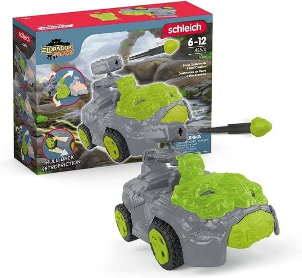 Schleich 42670 - Eldrador Mini Creatures, Stone Crashmobile mit Mini Creature, 17-teilig, Spielset