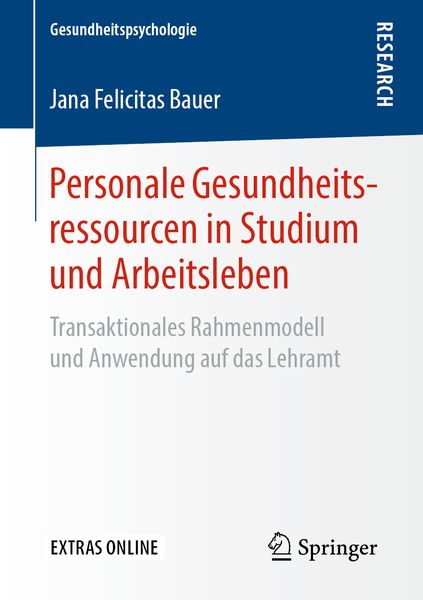 Produktbild: Personale Gesundheitsressourcen in Studium und Arbeitsleben