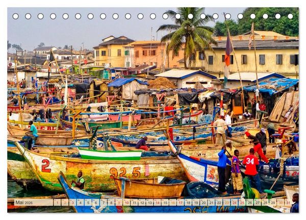 Produktbild: Reise durch Afrika - Ghana (Tischkalender 2026 DIN A5 quer), CALVENDO Monatskalender