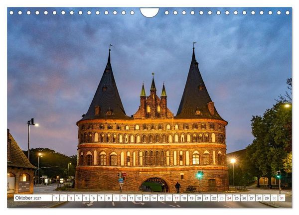 Produktbild: Schleswig-Holstein - Hansestadt L&uuml;beck (Wandkalender 2027 DIN A4 quer), CALVENDO Monatskalender