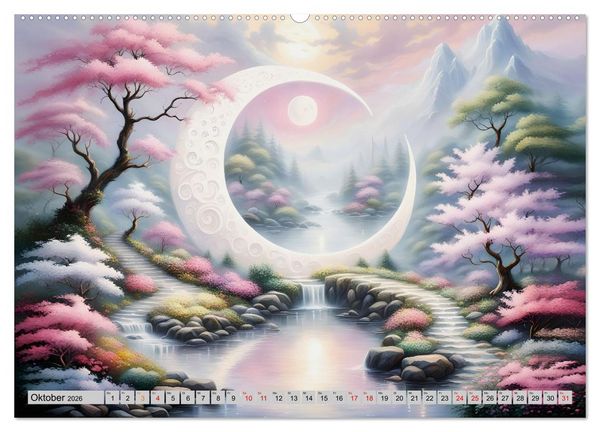 Produktbild: Mondsichelzauber Eine Reise durch die Natur (Wandkalender 2026 DIN A2 quer), CALVENDO Monatskalender