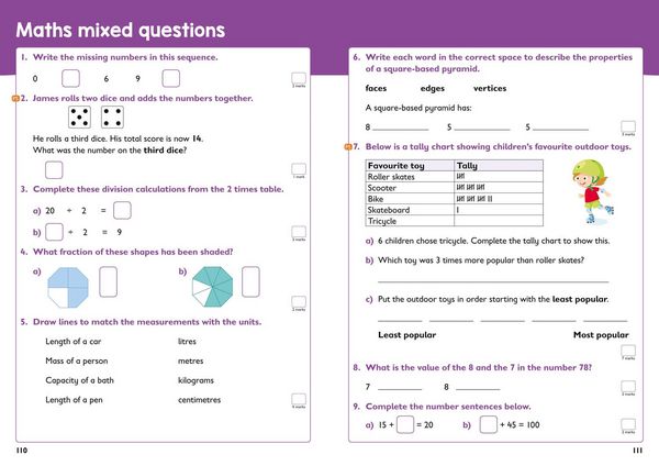 Produktbild: Year 2 Maths and English KS1 Targeted Study & Practice Book