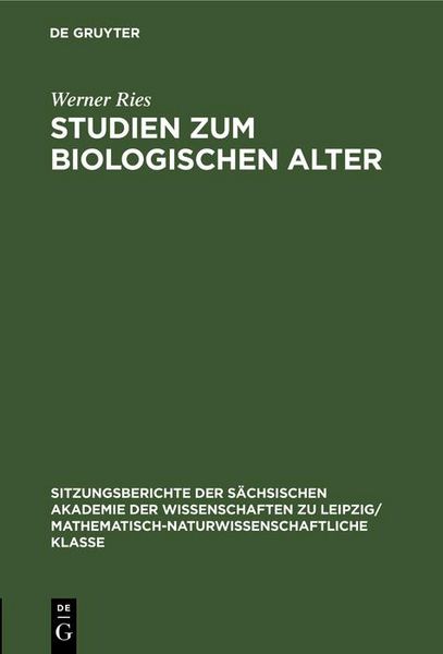 Produktbild: Studien zum biologischen Alter