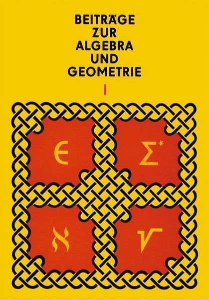 Produktbild: Beitr&auml;ge zur Algebra und Geometrie 1