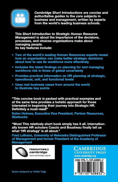 Produktbild: Short Introduction to Strategic Human Resource Management