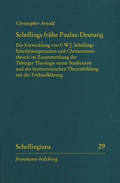 Produktbild: Schellings fr&uuml;he Paulus-Deutung