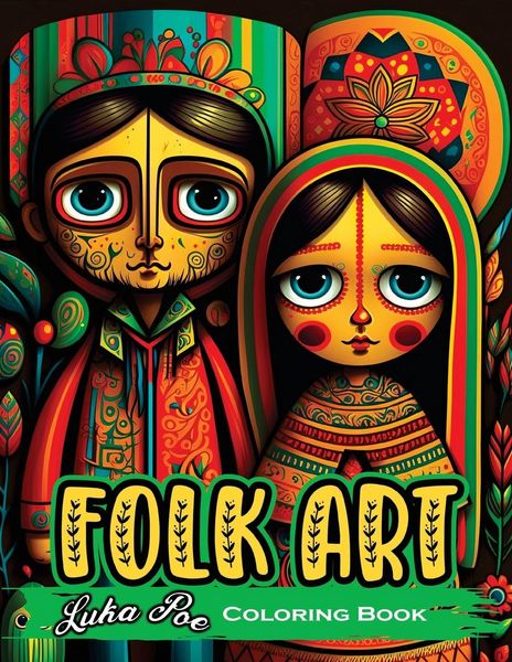 Produktbild: Folk Art Coloring Book