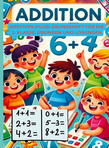 Addition (Plus) Übungsheft für die 1. Klasse: Übungen und Lösungen, Taschenbuch von Jennifer Huber, Bookmundo, 9789403755939
