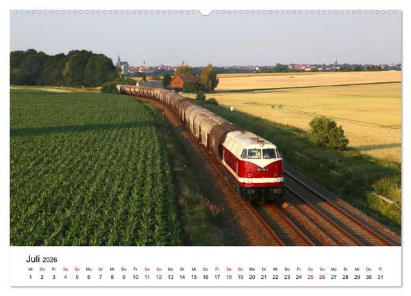 Produktbild: Unterwegs auf den Schienenwegen von Ostsachsen (hochwertiger Premium Wandkalender 2026 DIN A2 quer), Kunstdruck in Hochglanz
