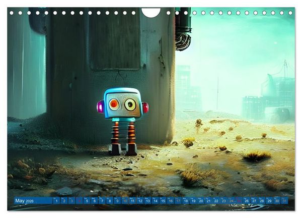 Produktbild: Robots (Wall Calendar 2026 DIN A4 landscape), CALVENDO 12 Month Wall Calendar