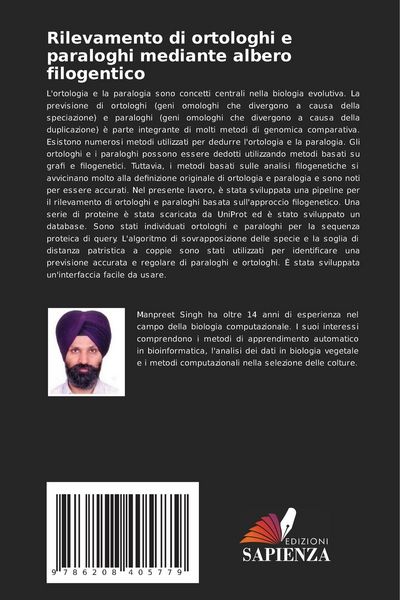 Produktbild: Rilevamento di ortologhi e paraloghi mediante albero filogentico