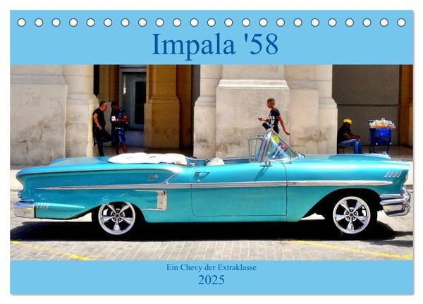 Produktbild: Impala '58 - Ein Chevy der Extraklasse (Tischkalender 2025 DIN A5 quer), CALVENDO Monatskalender