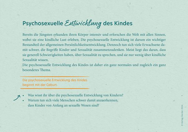 Produktbild: Sexualp&auml;dagogik in der Kita. 40 Reflexionskarten f&uuml;r die Teamarbeit