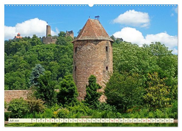 Produktbild: Weinheim erleben Schlosspark, Burgen und einladender Marktplatz (Wandkalender 2026 DIN A2 quer), CALVENDO Monatskalender