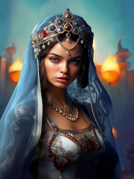 Produktbild: CALVENDO Puzzle Arabische Prinzessin | 1000 Teile Lege-Gr&ouml;&szlig;e 64x48cm Foto-Puzzle f&uuml;r gl&uuml;ckliche Stunden