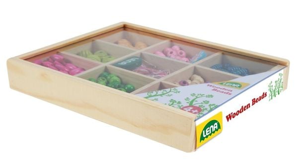Produktbild: Lena Holzperlen Holzkassette, mittel
