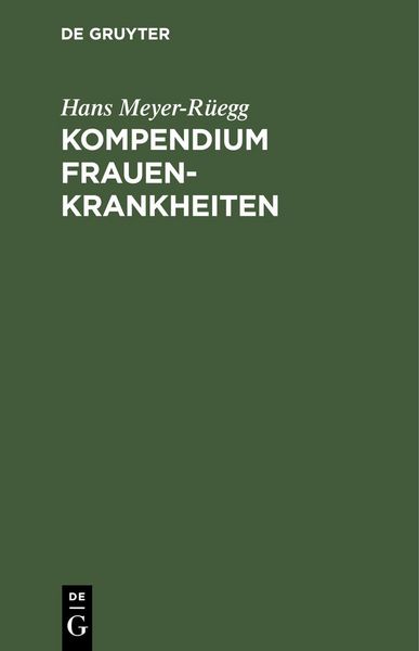 Produktbild: Kompendium Frauenkrankheiten