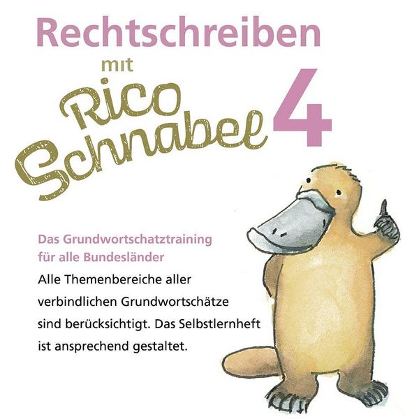 Produktbild: Rechtschreiben mit Rico Schnabel, Klasse 4