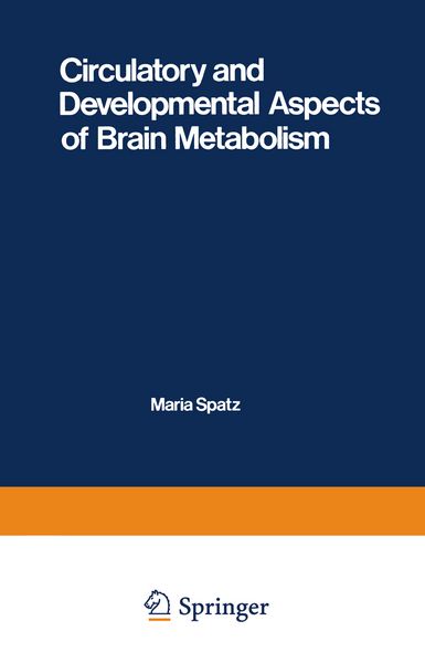 Produktbild: Circulatory and Developmental Aspects of Brain Metabolism