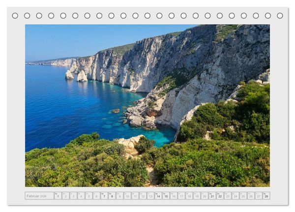 Produktbild: Griechenland - Ein Fr&uuml;hling am Ionischen Meer (Tischkalender 2026 DIN A5 quer), CALVENDO Monatskalender