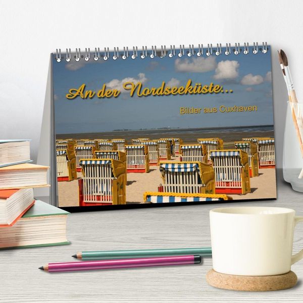 Produktbild: An der Nordseek&uuml;ste... (Tischkalender 2027 DIN A5 quer), CALVENDO Monatskalender