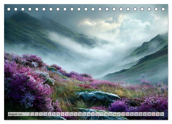 Produktbild: Die Sprache der Gipfel (Tischkalender 2026 DIN A5 quer), CALVENDO Monatskalender