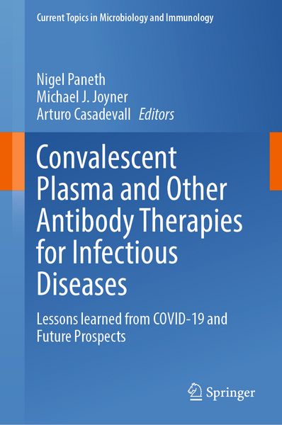 Produktbild: Convalescent Plasma and Other Antibody Therapies for Infectious Diseases
