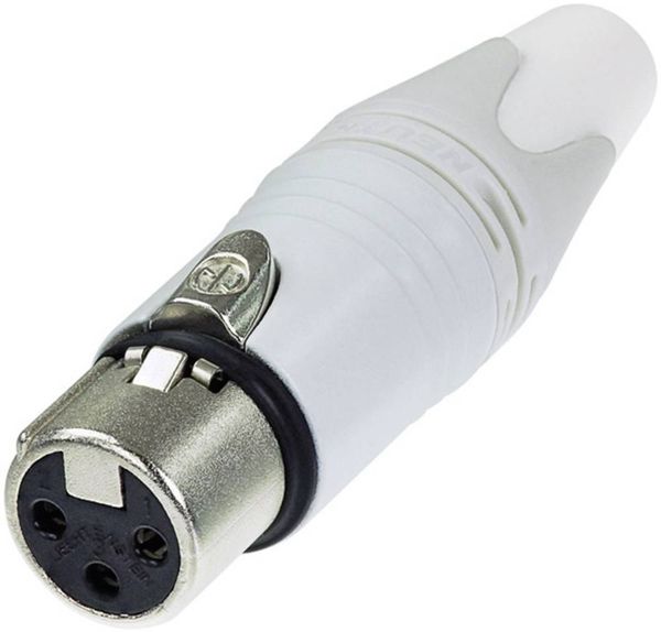 Produktbild: Neutrik NC3FXX-WT XLR-Steckverbinder Buchse, gerade Polzahl: 3 Wei&szlig; 1St.