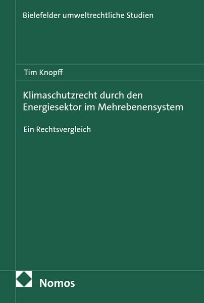 Produktbild: Klimaschutzrecht durch den Energiesektor im Mehrebenensystem