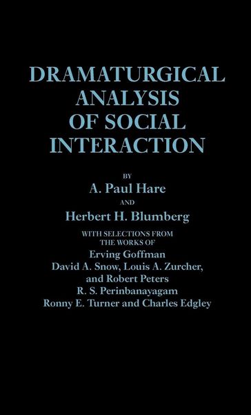 Produktbild: Dramaturgical Analysis of Social Interaction
