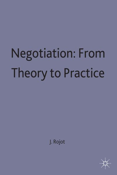 Produktbild: Negotiation: From Theory to Practice