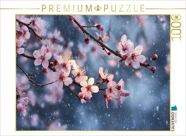 CALVENDO Puzzle Wenn Stille blüht und Winterträume erwachen | 1000 Teile Lege-Größe 64x48cm Foto-Puzzle für glückliche Stunden