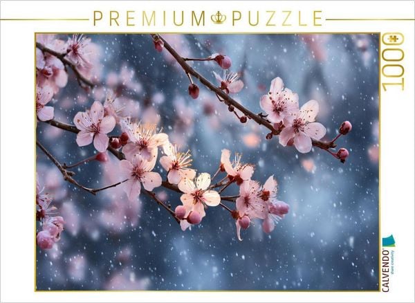 Produktbild: CALVENDO Puzzle Wenn Stille bl&uuml;ht und Wintertr&auml;ume erwachen | 1000 Teile Lege-Gr&ouml;&szlig;e 64x48cm Foto-Puzzle f&uuml;r gl&uuml;ckliche Stunden
