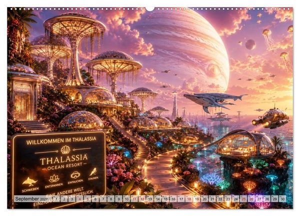 Produktbild: Die verr&uuml;cktesten Urlaubsdestinationen (hochwertiger Premium Wandkalender 2027 DIN A2 quer), Kunstdruck in Hochglanz