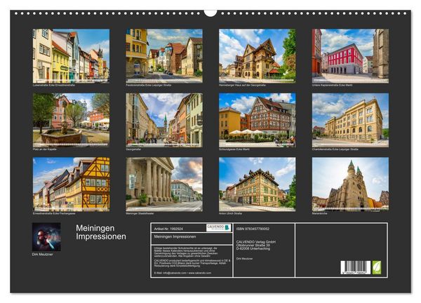 Produktbild: Meiningen Impressionen (Wandkalender 2026 DIN A2 quer), CALVENDO Monatskalender