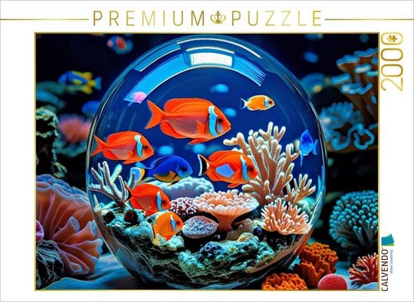 Produktbild: CALVENDO Puzzle Fisch-TV: 24/7, keine Werbung. | 2000 Teile Lege-Gr&ouml;&szlig;e 90x67cm Foto-Puzzle f&uuml;r gl&uuml;ckliche Stunden