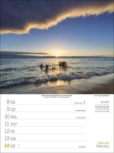 Produktbild: Nord- und Ostsee Wochenkalender 2027