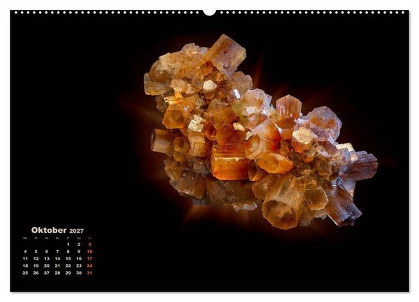 Produktbild: MINERALIEN designed by nature (hochwertiger Premium Wandkalender 2027 DIN A2 quer), Kunstdruck in Hochglanz