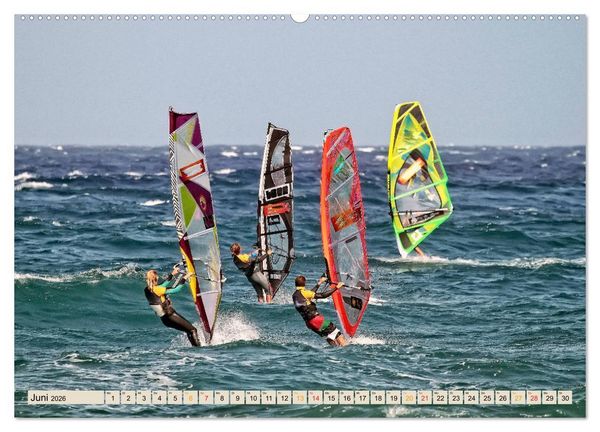 Produktbild: Windsurfing - extrem cool (hochwertiger Premium Wandkalender 2026 DIN A2 quer), Kunstdruck in Hochglanz